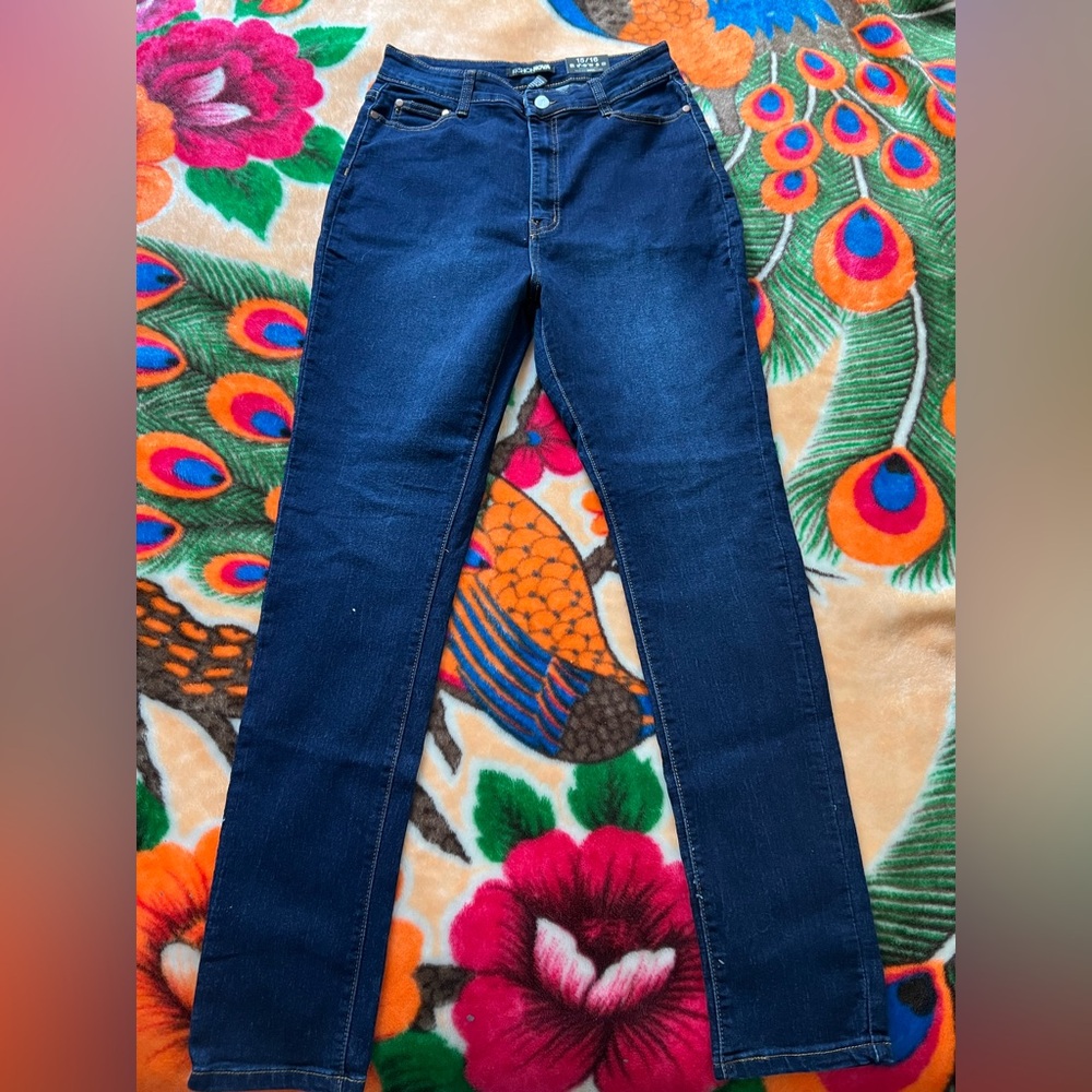 Fashion Nova Dark Blue Skinny Jeans
